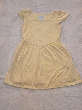 Cat & Jack Little Girls Yellow Dress Small 6/7 NWOT